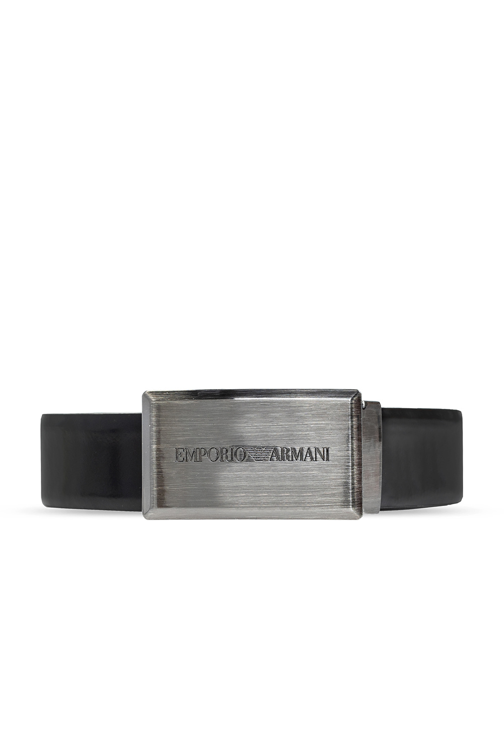 Leather belt with logo Emporio Armani